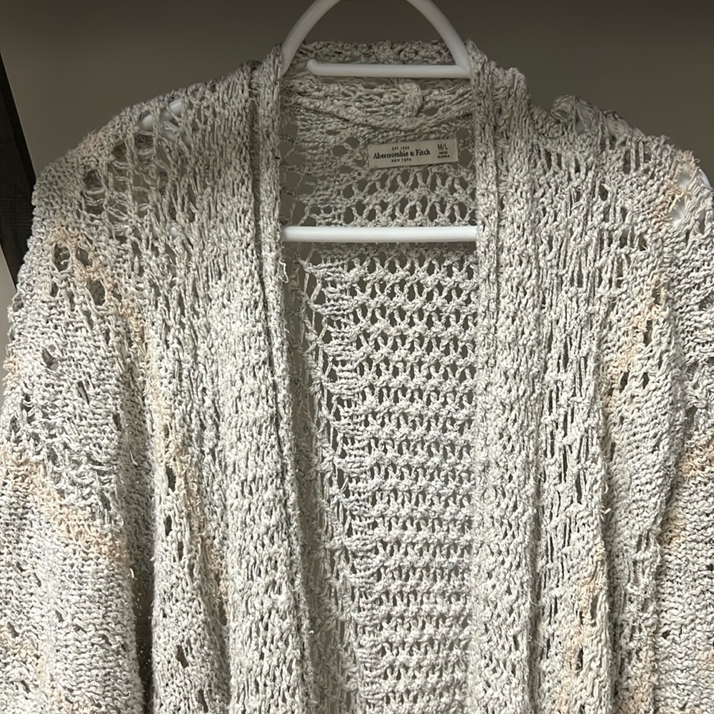 Knit open front cardigan